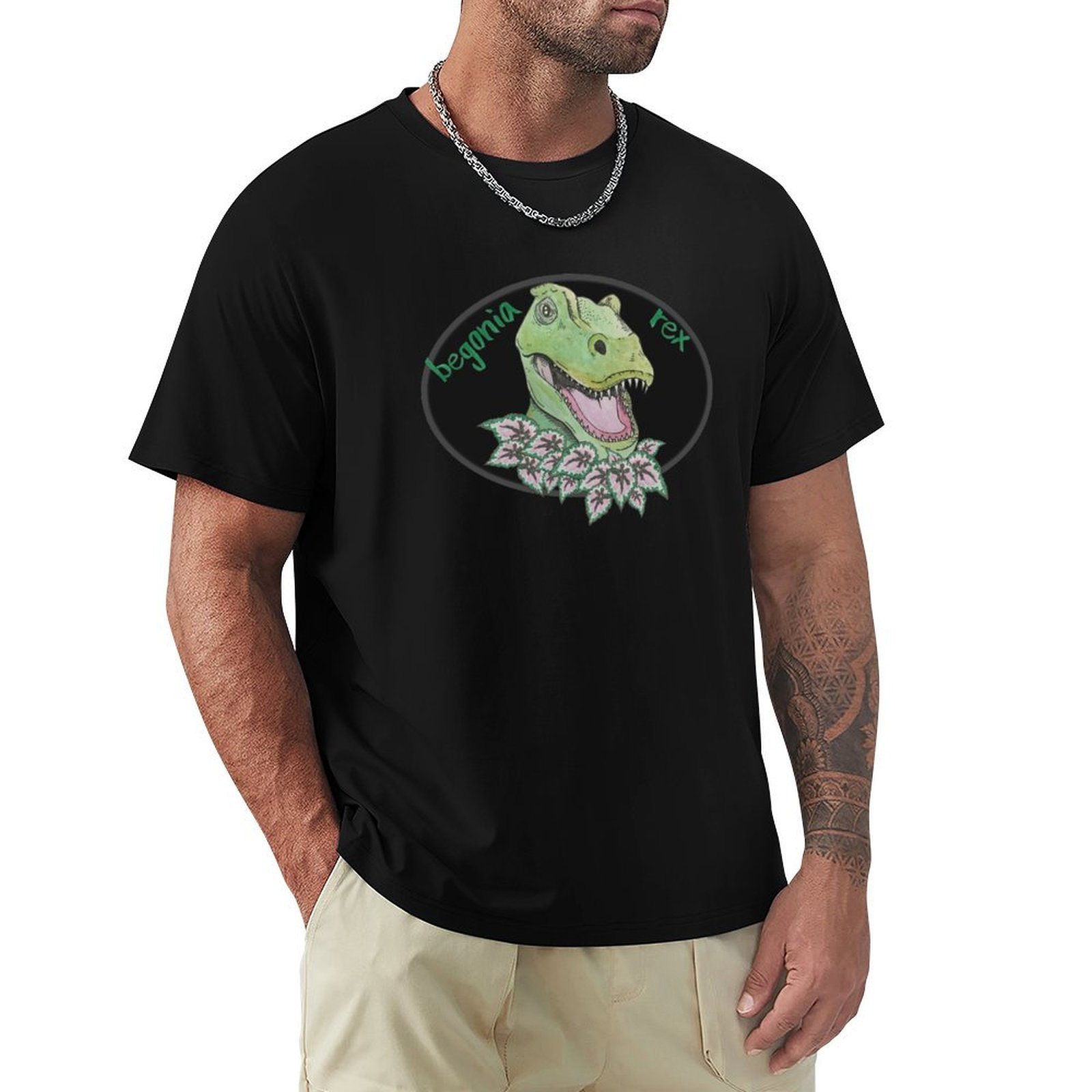 Begonia Rex - T rex begonia T-Shirt man t