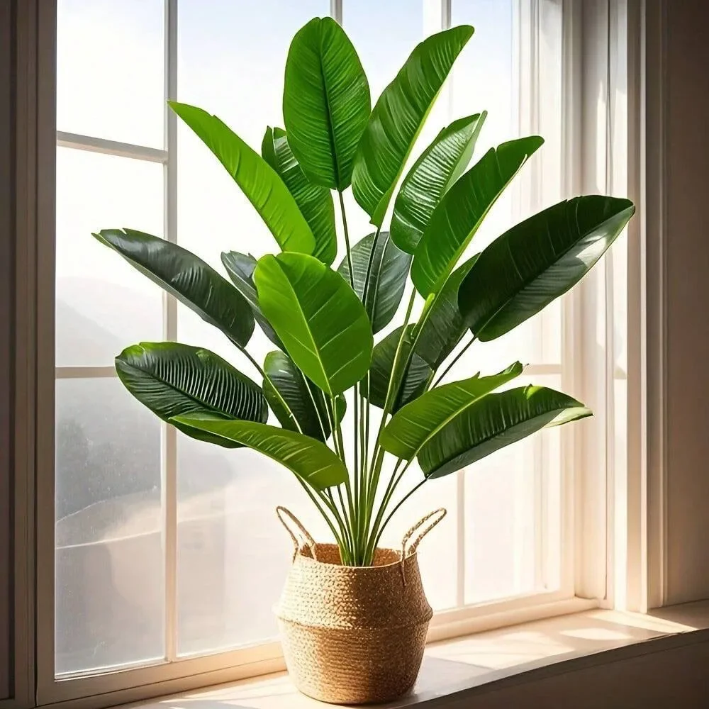 1pc 18 Leaves Artificial Plant - Monstera Adansonii review and price