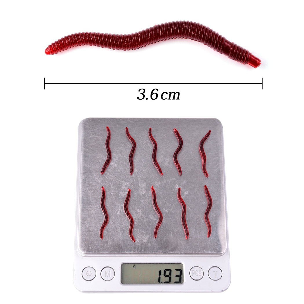50Pcs Fishing Lures Lifelike F - Aglaonema Red review and price