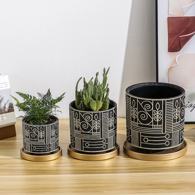 Simple Cylindrical Ceramic Flo - Aloe Vera Pot review and price